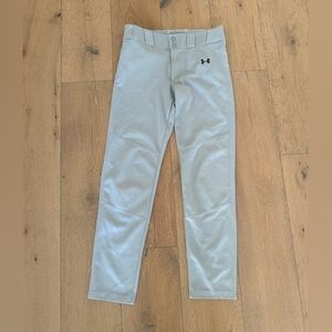 Baseball pants-Under Armour- Light Gray- youth x-large